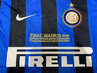 Inter Milan 2010 Vintage Retro Home Blue And Black Jersey