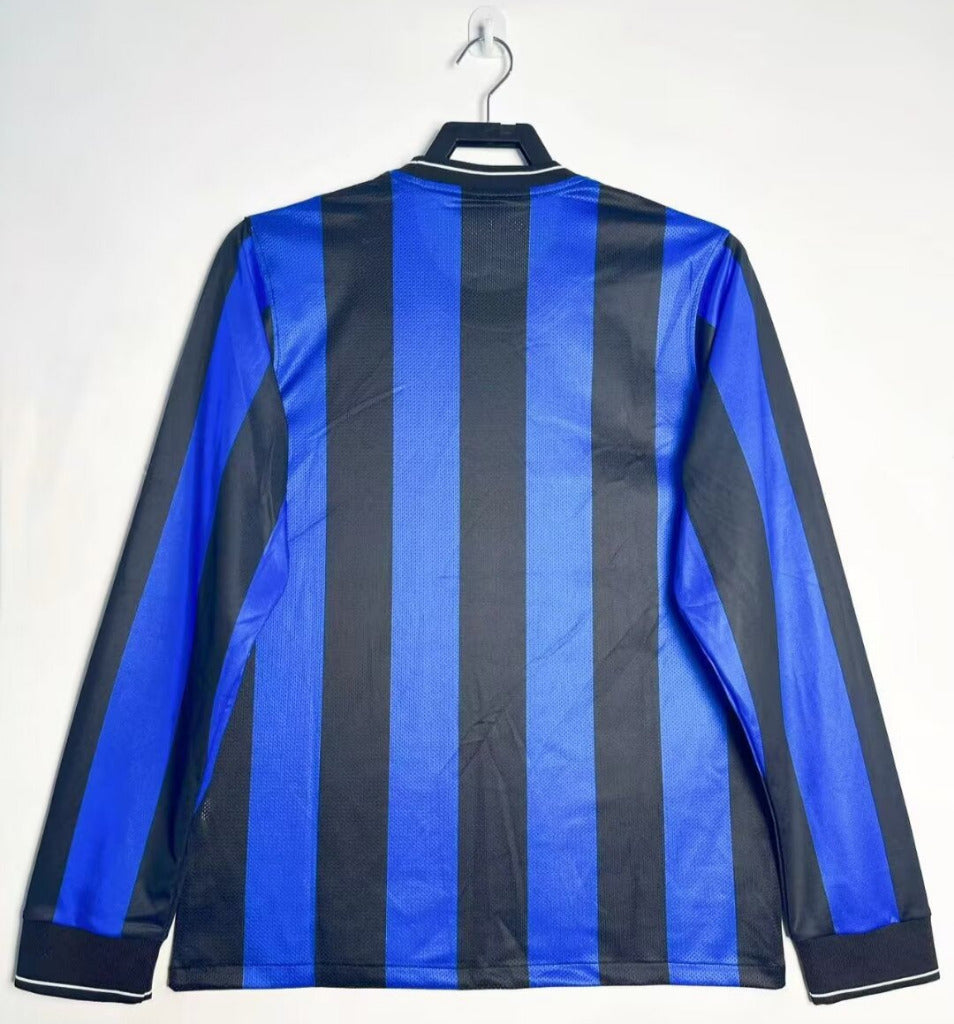 Inter Milan 2010 Vintage Retro Home Blue And Black Jersey