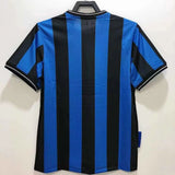 Inter Milan 2010 Vintage Retro Home Blue And Black Jersey