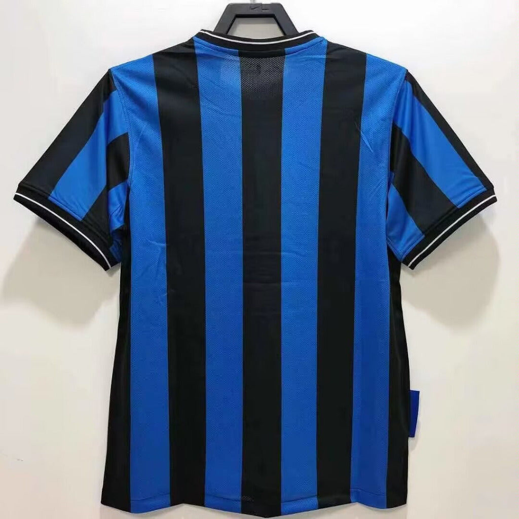 Inter Milan 2010 Vintage Retro Home Blue And Black Jersey