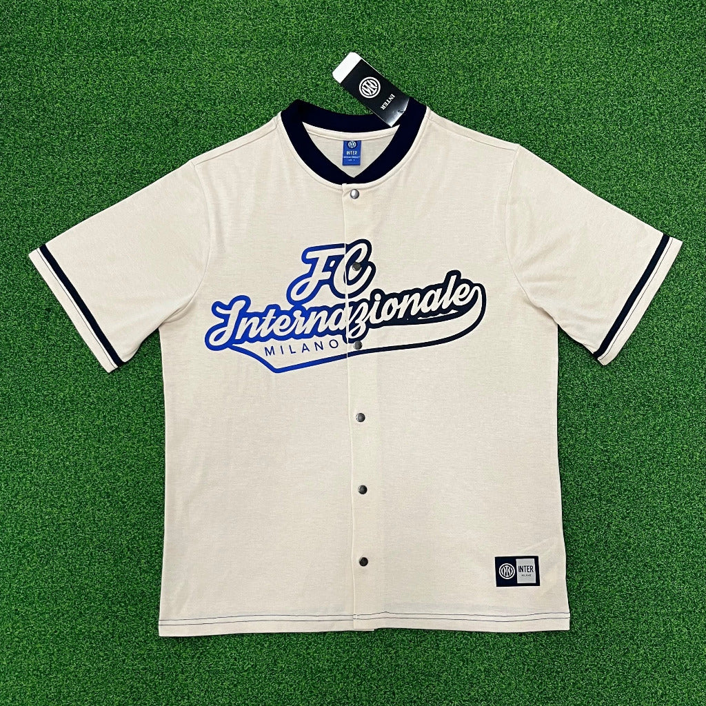 Inter Milan 25/26 Beige/Navy Baseball Jersey