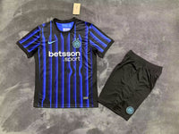 Inter Milan 25/26 Blue Home Kids Jersey Set