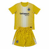 Inter Milan 25/26 Goalkeeper Kids Yellow Jersey Set 