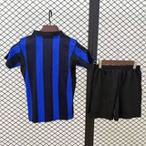 Inter Milan 26/27 Black/Blue Home Kids Jersey Set