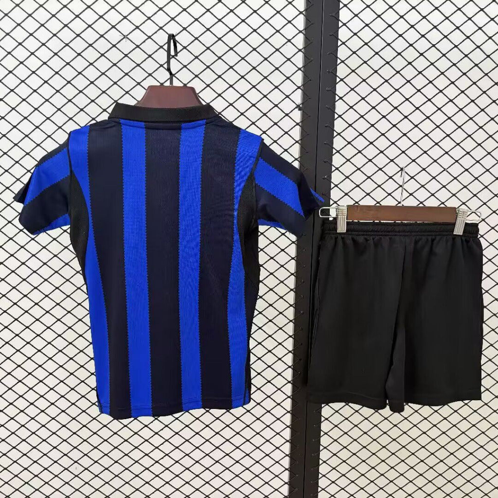 Inter Milan 26/27 Black/Blue Home Kids Jersey Set