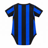 Inter Milan 26/27 Black/Blue Stripes Home Baby Bodysuit Jersey