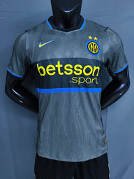 Inter Milan 26/27 Gray/Black/Sky Blue Third Player Version Jersey
