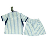 Inter Milan 26/27 White/Navy/Blue Stripes Away Kids Jersey Set