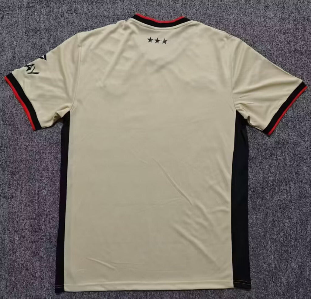Ipswich 26/27 Beige/Black/Red Trim Home Jersey
