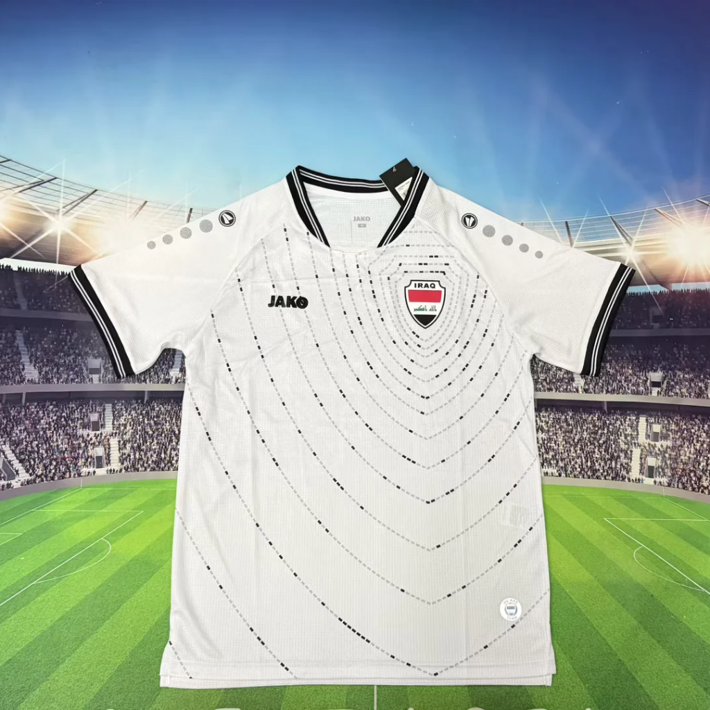 Iraq 2026 White/Black Home Jersey