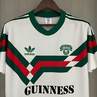 Ireland 1988 Retro White/Green/Red Home Jersey