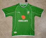 Ireland 2002 Green/White Home Jersey
