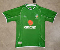 Ireland 2002 Green/White Home Jersey