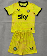 Ireland 26/27 Yellow/Black Trim Away Goalkeeper Kids Jersey Set