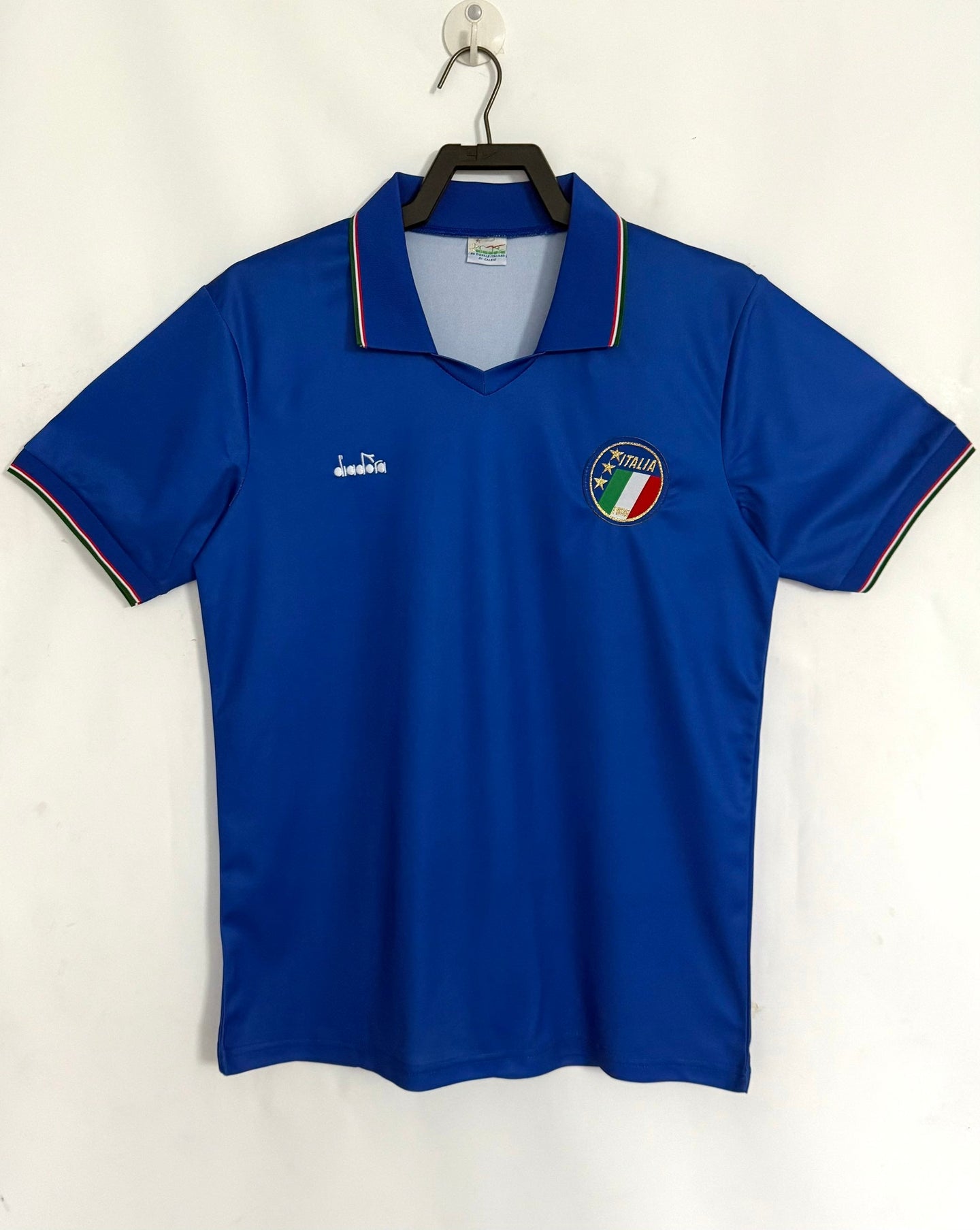 Italian 1990 Retro Royal Blue Home Game Jersey