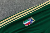 Italian 26/27 White/Green/Yellow Stripes Training Tracksuit Set