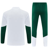 Italian 26/27 White/Green/Yellow Stripes Training Tracksuit Set