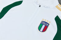 Italian 26/27 White/Green/Yellow Stripes Training Tracksuit Set