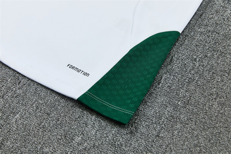 Italian 26/27 White/Green/Yellow Stripes Training Tracksuit Set