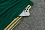 Italian 2627 Green/White/Yellow Stripes Training Tracksuit Set