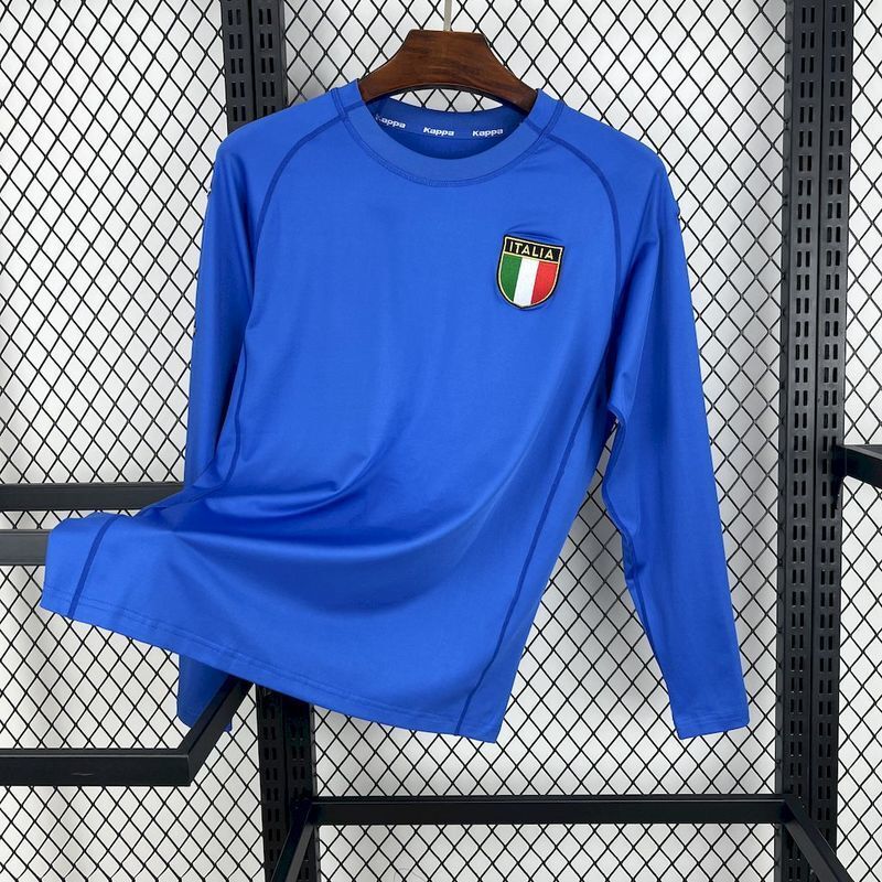 Italy 2000 Vintage Retro Home Long Sleeve Jersey