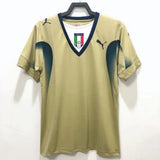 Italy 2006 Vintage Retro Goalkeeper Gold Jersey