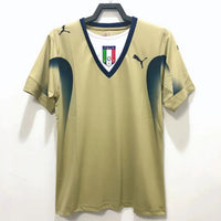Italy 2006 Vintage Retro Goalkeeper Gold Jersey