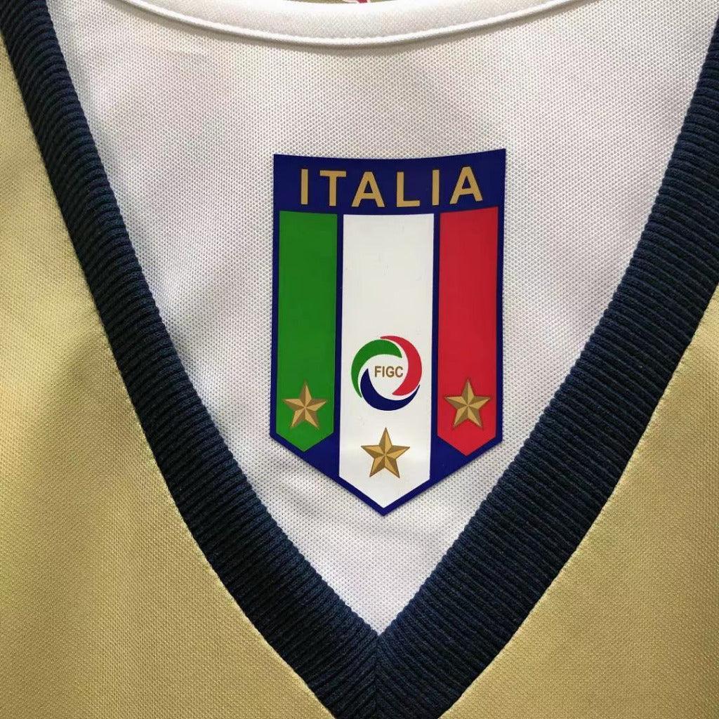 Italy 2006 Vintage Retro Goalkeeper Gold Jersey