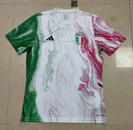 Italy 2023 Retro Pre-Match Green and White Jersey