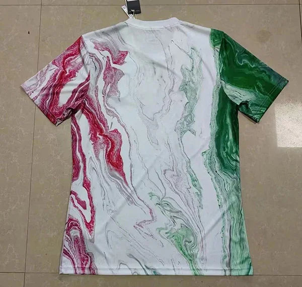 Italy 2023 Retro Pre-Match Green and White Jersey