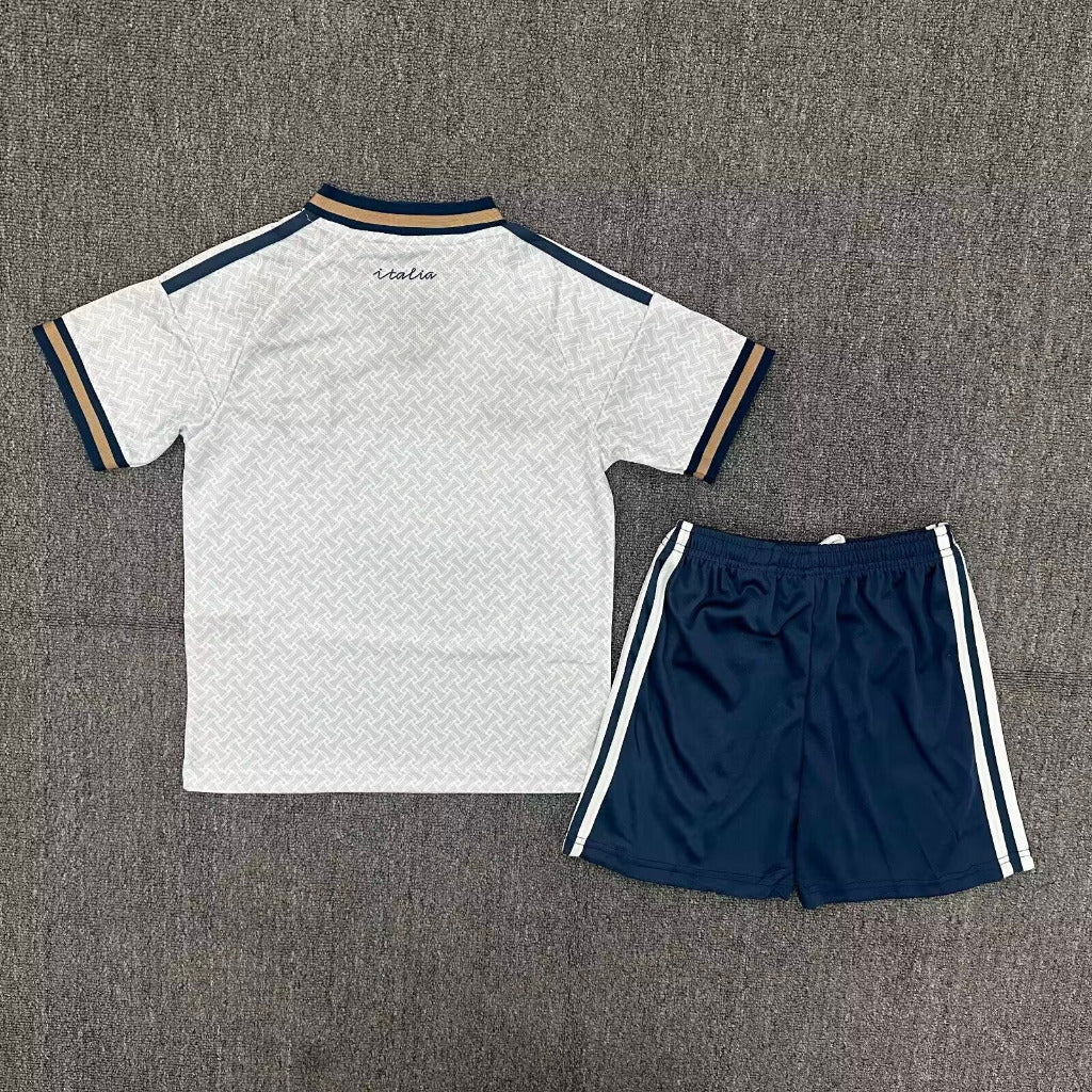 Italy 2026 White Away Kids Jersey Set