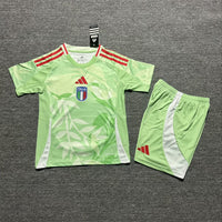 Italy 25/26 Green Away Kids Jersey Set