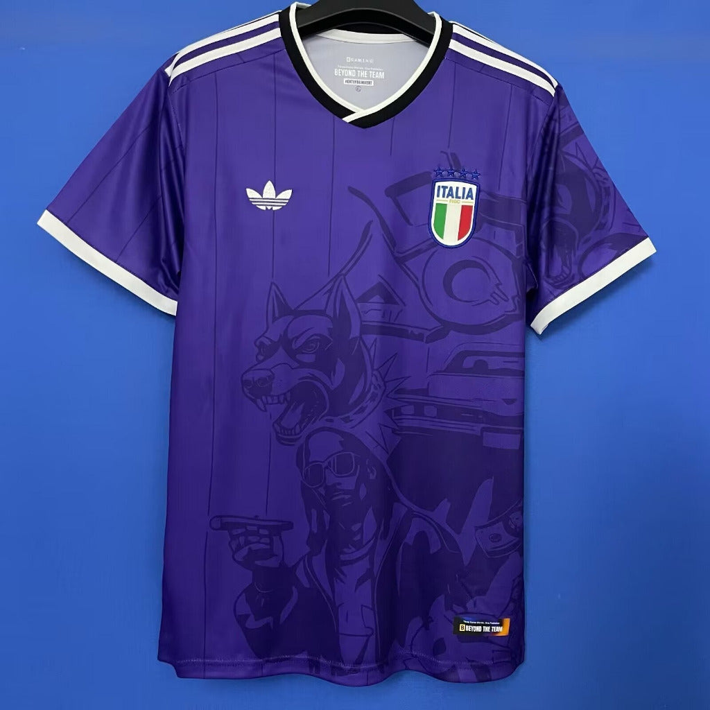 Italy 25/26 Purple/Black/White Game Version Home Jersey