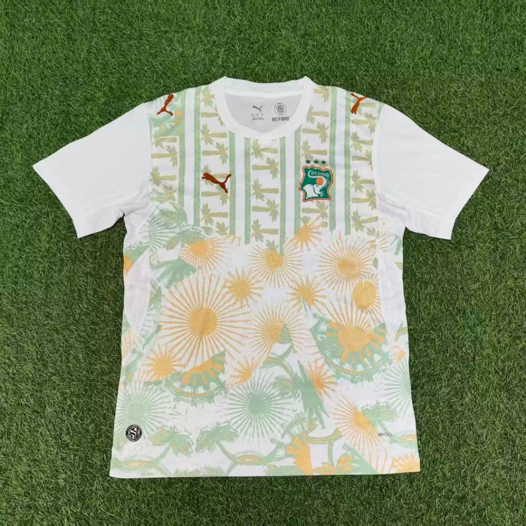 Ivory Coast 2026 Cote d'Ivoire White/Sunray Away Jersey
