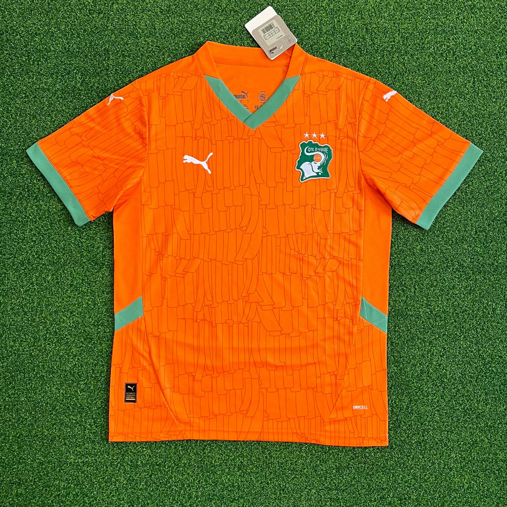 Ivory Coast 25/26 Orange/Green Home Jersey