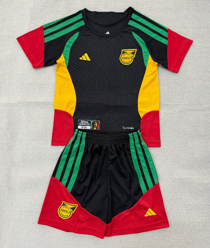 Jamaica 26/27 Black/Red/Yellow/ Green Training Kids Jersey Set