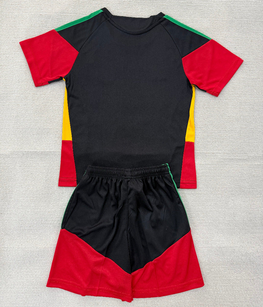 Jamaica 26/27 Black/Red/Yellow/ Green Training Kids Jersey Set