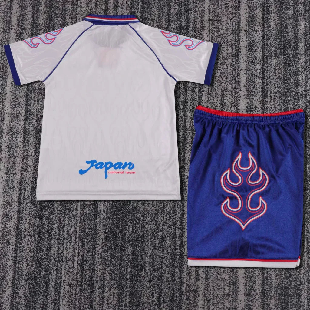 Japan 1998 Vintage Retro Away Kids Jersey Set