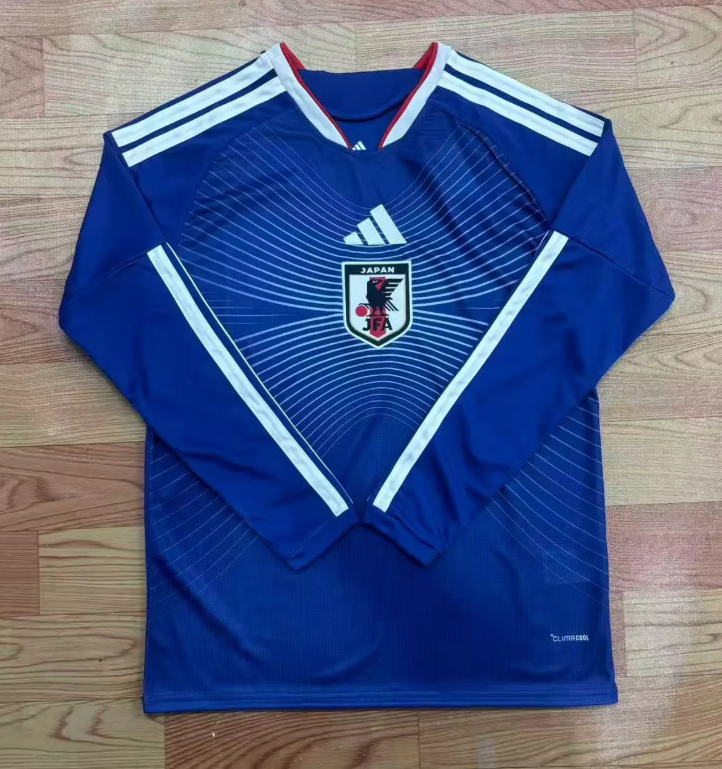 Japan 2026 Blue/White Home Long Sleeves Jersey