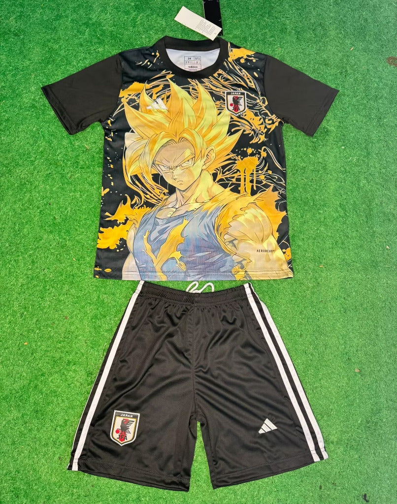 Japan 25/26 Anime Dragon Ball Goku Kids Jersey Set
