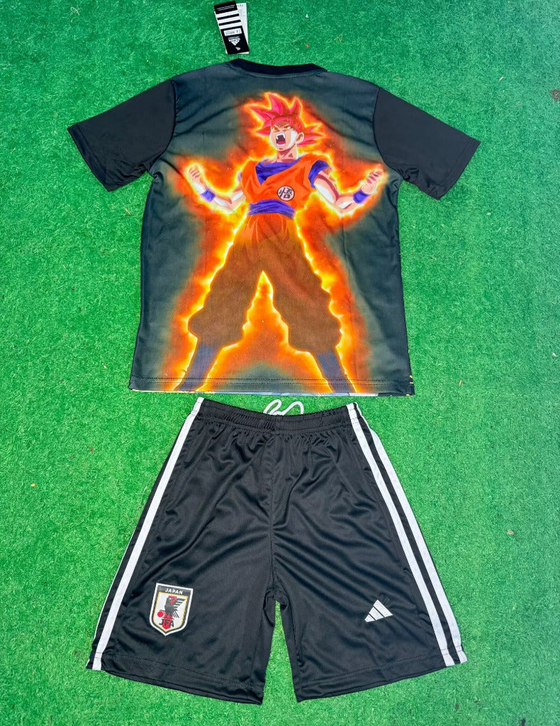 Japan 25/26 Anime Dragon Ball Goku Kids Jersey Set
