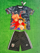 Japan 25/26 Anime One Piece Luffy Kids Jersey Set