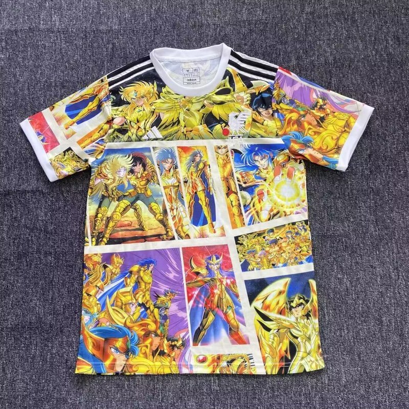 Japan 25/26 Gold Saint Seiya Group Anime Jersey