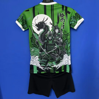 Japan 25/26 Green Samurai Warrior Special Kids Jersey Set