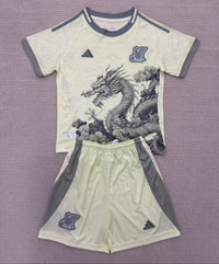 Japan 25/26 Light Yellow Black Dragon Kids Jersey Set