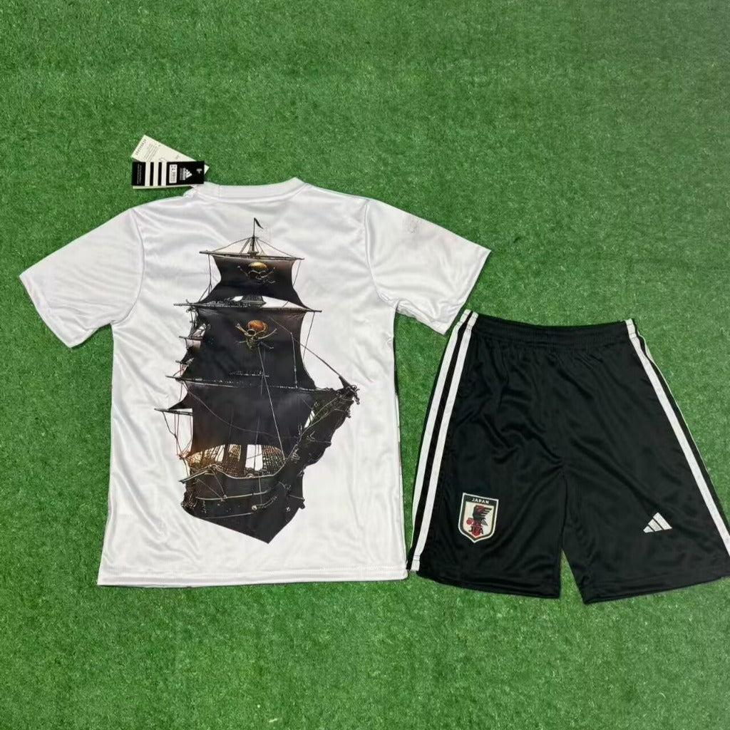 Japan 25/26 Luffy And Skull Anime Kids Jersey Set