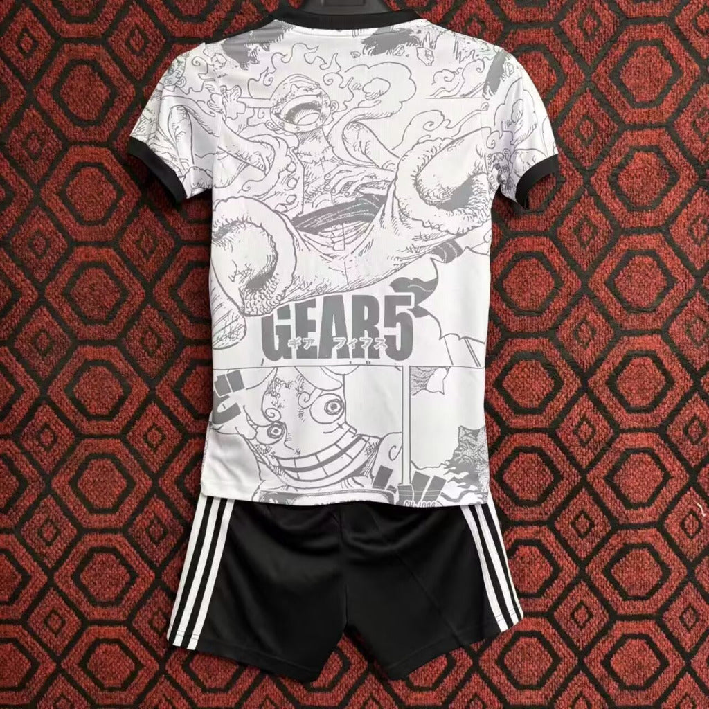 Japan 25/26 One Piece Gear 5 Anime Kids Jersey Set