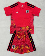 Japan 26/27 Red/Black Goalkeeper Kids Jersey Set