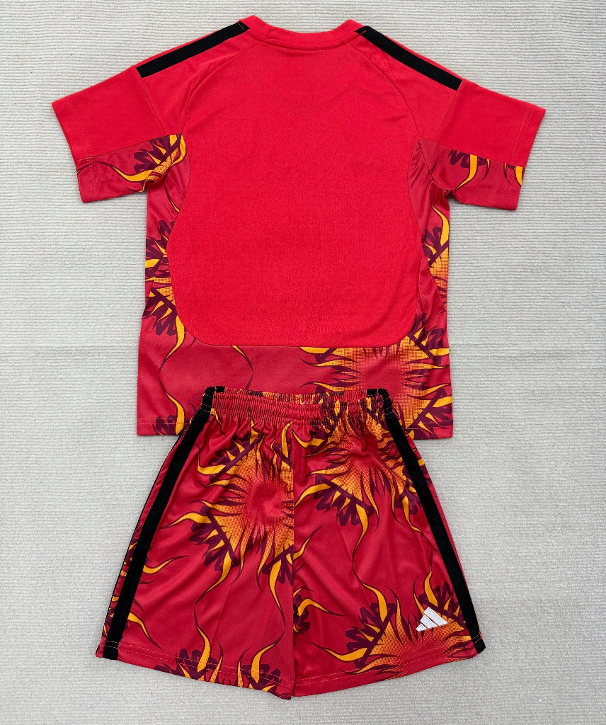 Japan 26/27 Red/Black Goalkeeper Kids Jersey Set