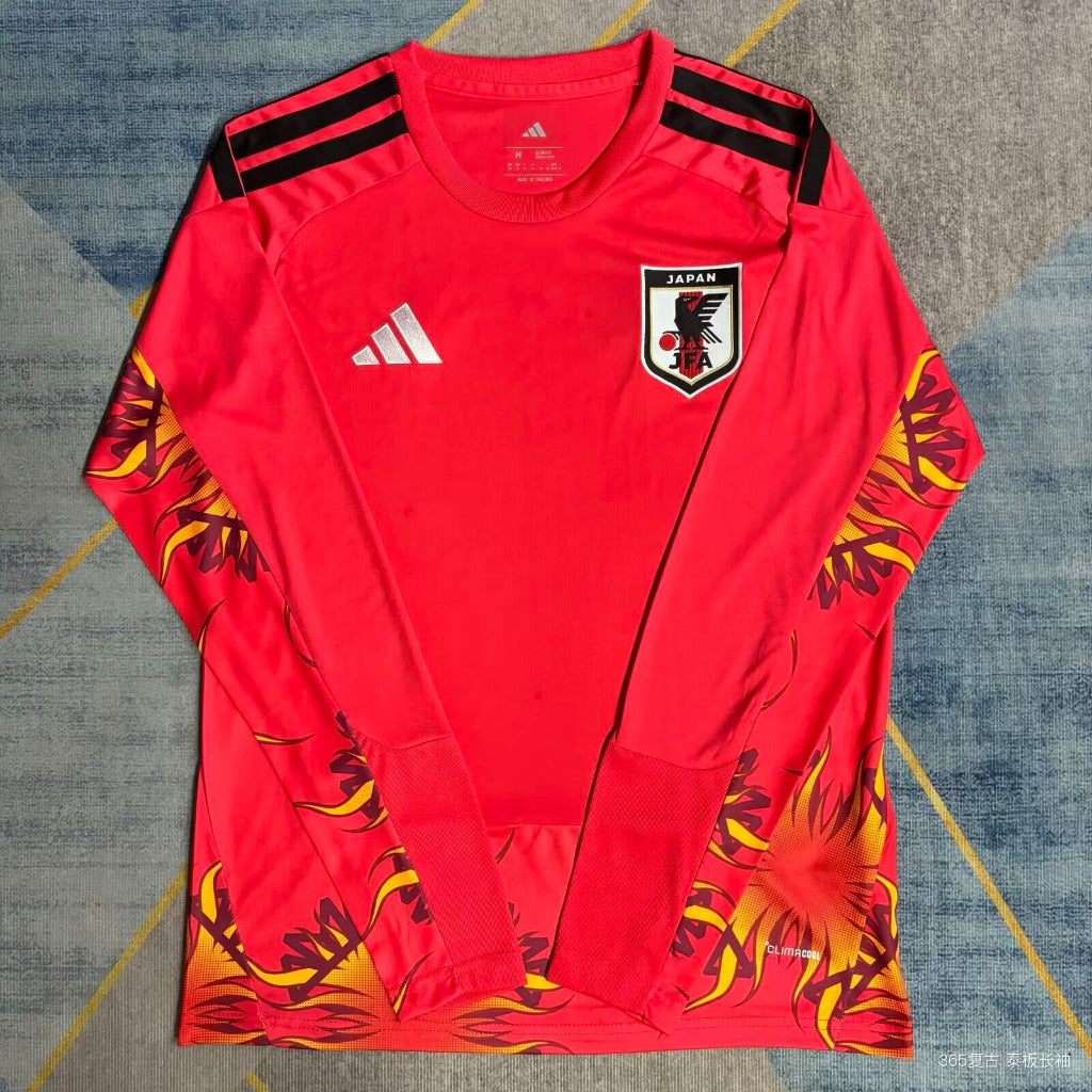 Japan 26/27 Red/Black Goalkeeper Long-Sleeve Jersey